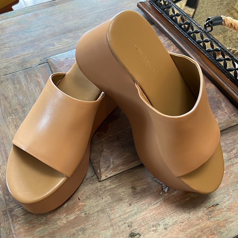 Tony Bianco Platform Wedge Slides - image 1